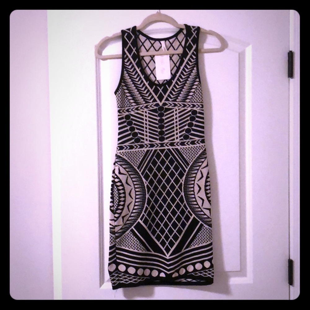 Black and white dress